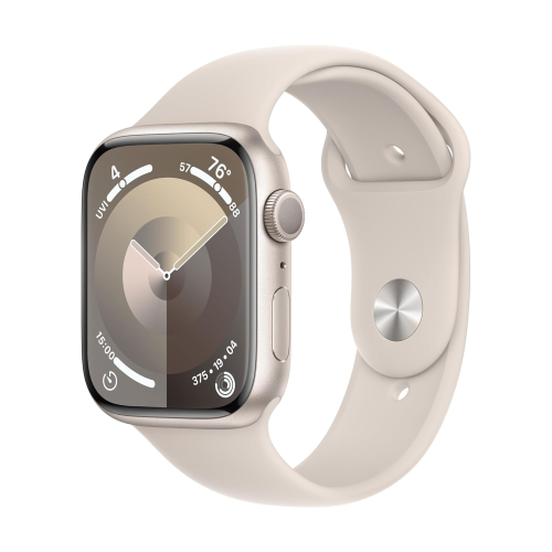 Apple Watch Series 9 GPS 45mm Starlight Aluminium Case with Starlight Sport Band (M/L) /MR973/