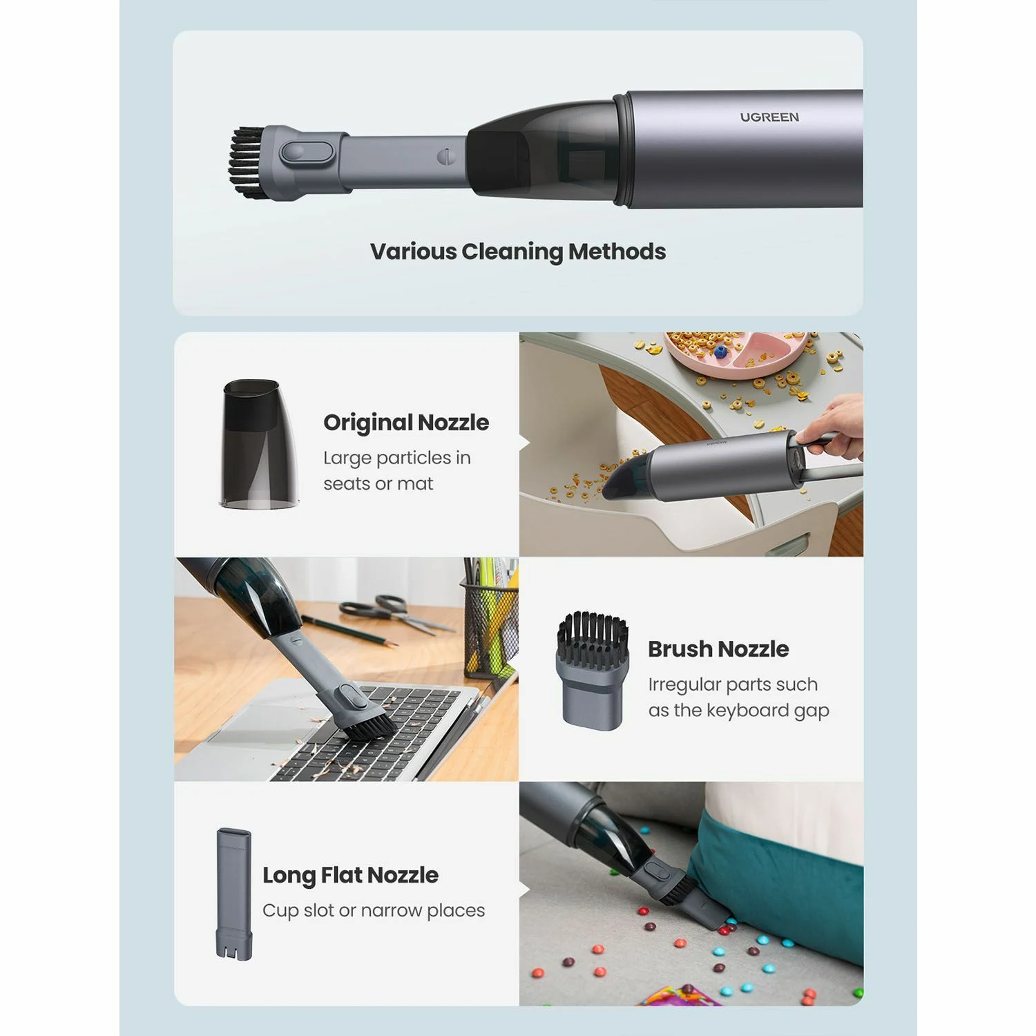 UGREEN Portable Car Vacuum Cleaner (80645) - зураг 5