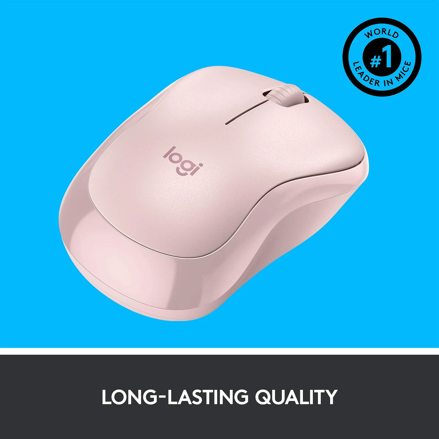 Logitech M221 Wireless Silent Mouse, Rose / Компьютерын Хулгана / - зураг 3