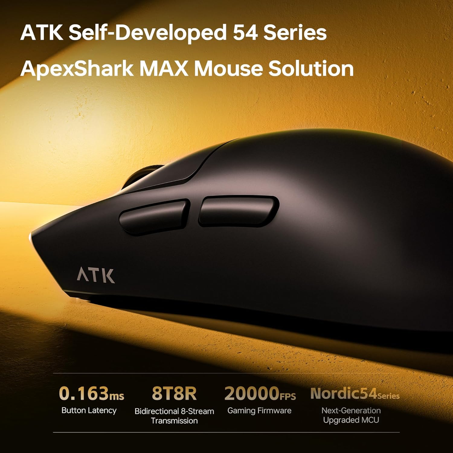 ATK Blazing Sky X1 Ultimate 2.0 High Performance Wireless Gaming Mouse Metallic Silver - зураг 5