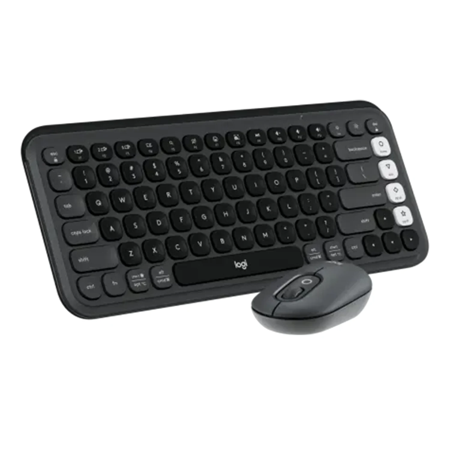 Logitech POP ICON Wireless Keyboard & Mouse Combo, Black - зураг 3