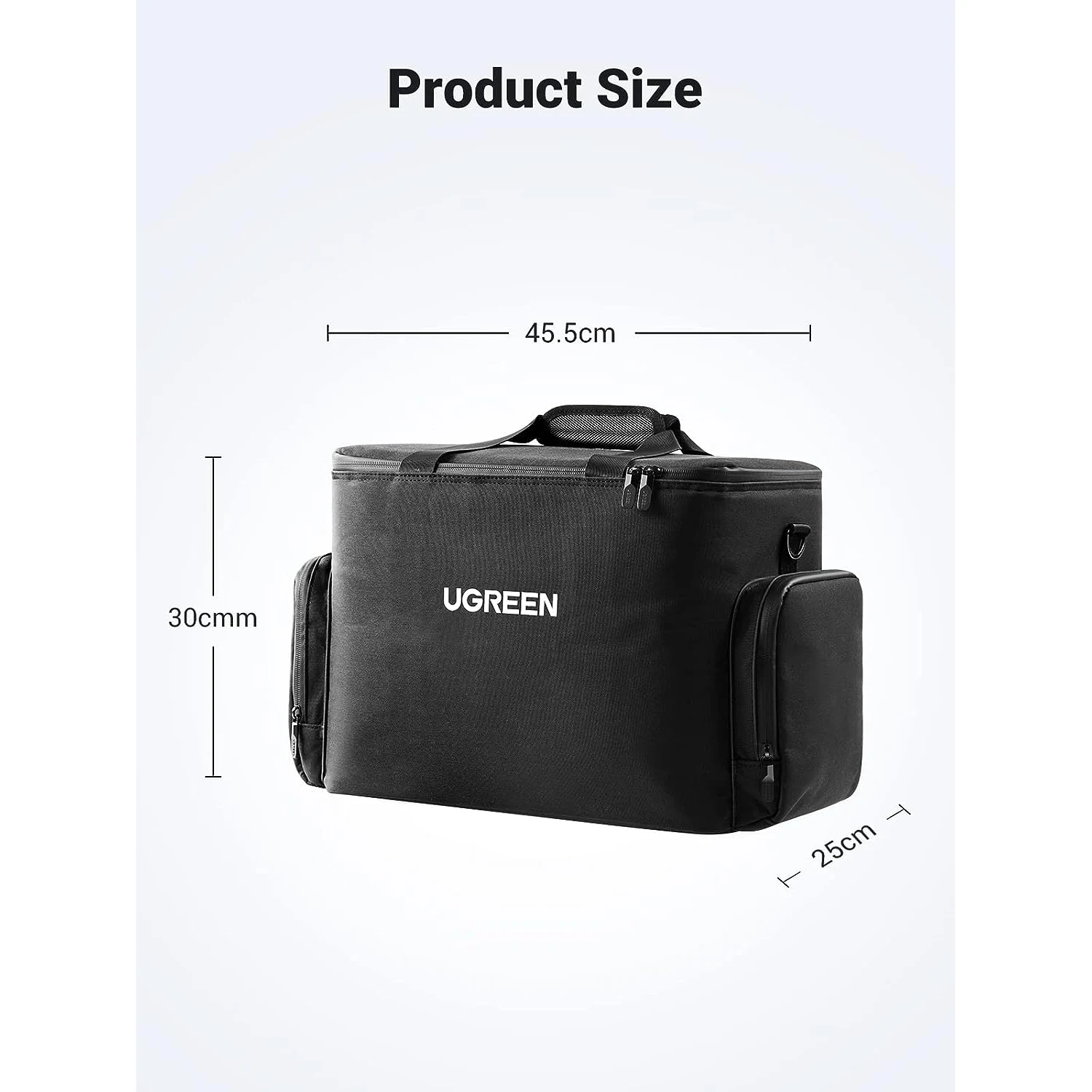 UGREEN Hard Carrying Case Bag for PowerRoam 1200 Black (15237) - зураг 2