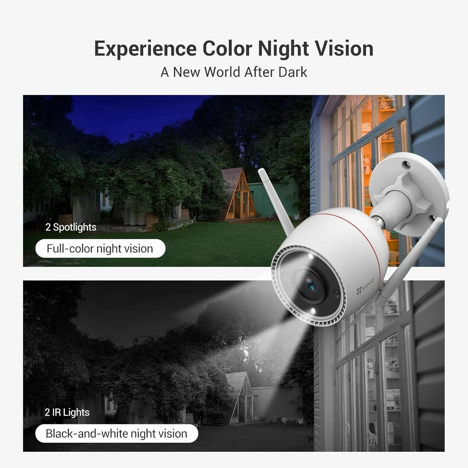 EZVIZ H3c Color 2K⁺ 4MP Wi-Fi Smart Home Camera - зураг 6