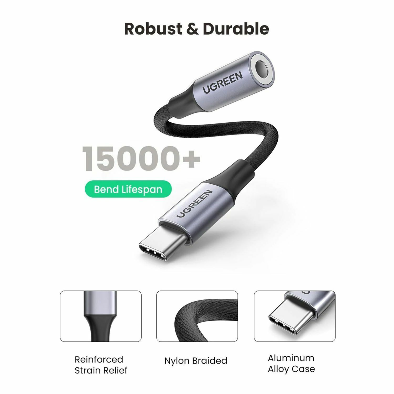 UGREEN USB-C to 3.5mm Jack Adapter (80154) - Best Computers - Онлайн дэлгүүр