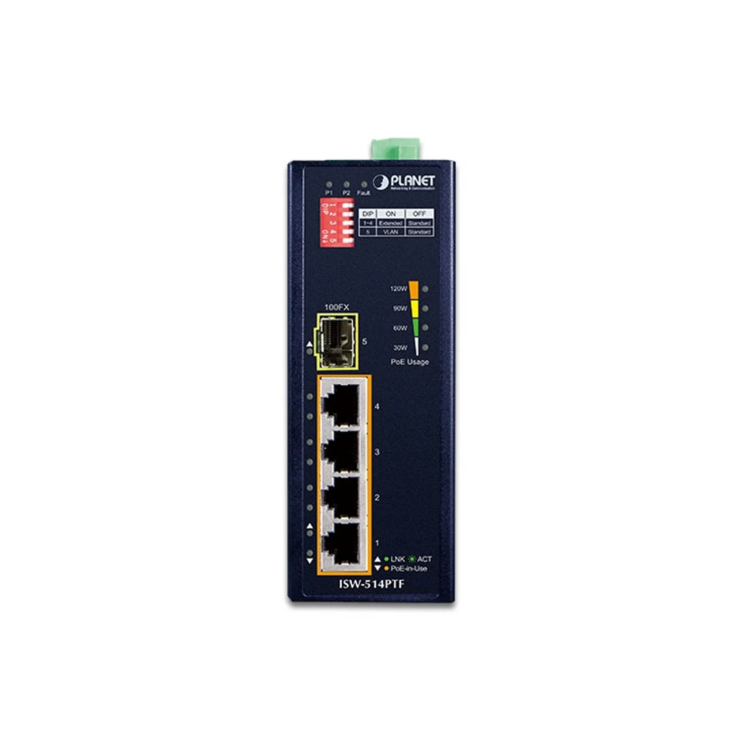 Planet IGT-805AT Industrial SFP Gigabit Media Converter  ( Шилэн Кабелийн Хөрвүүлэгч , Сүлжээний Төхөөрөмж ) - зураг 2