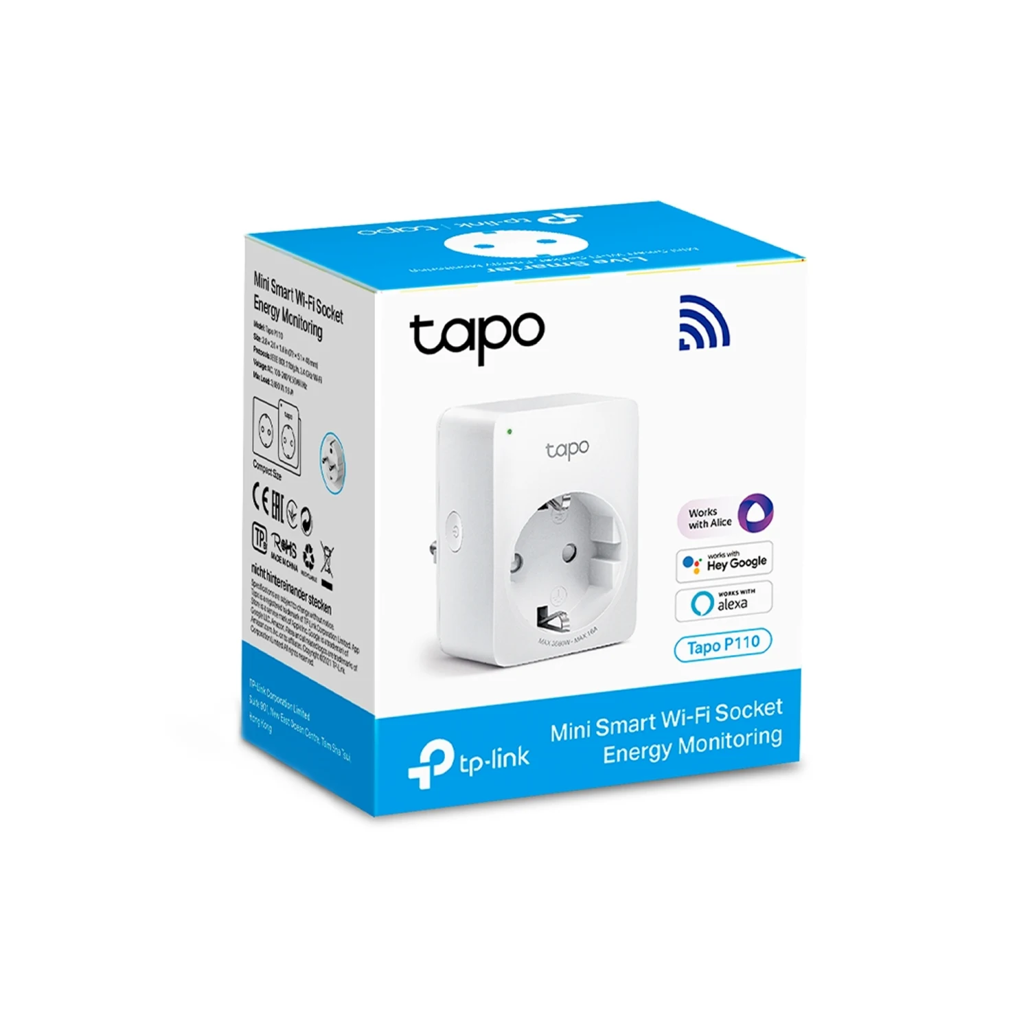 Tapo P110 Mini Smart Wi-Fi Socket, Energy Monitoring (1-pack) / Ухаалаг залгуур / - зураг 4