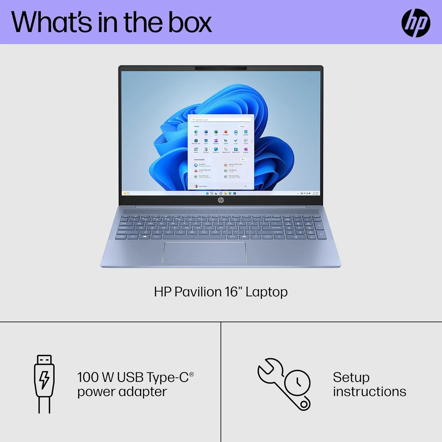HP Pavilion 16-af0036TU, Ultra 7-155U, DDR5 16GB RAM, 512GB PCIe SSD, Intel Graphics, 16-inch WUXGA Antiglare, Natural Silver - зураг 8