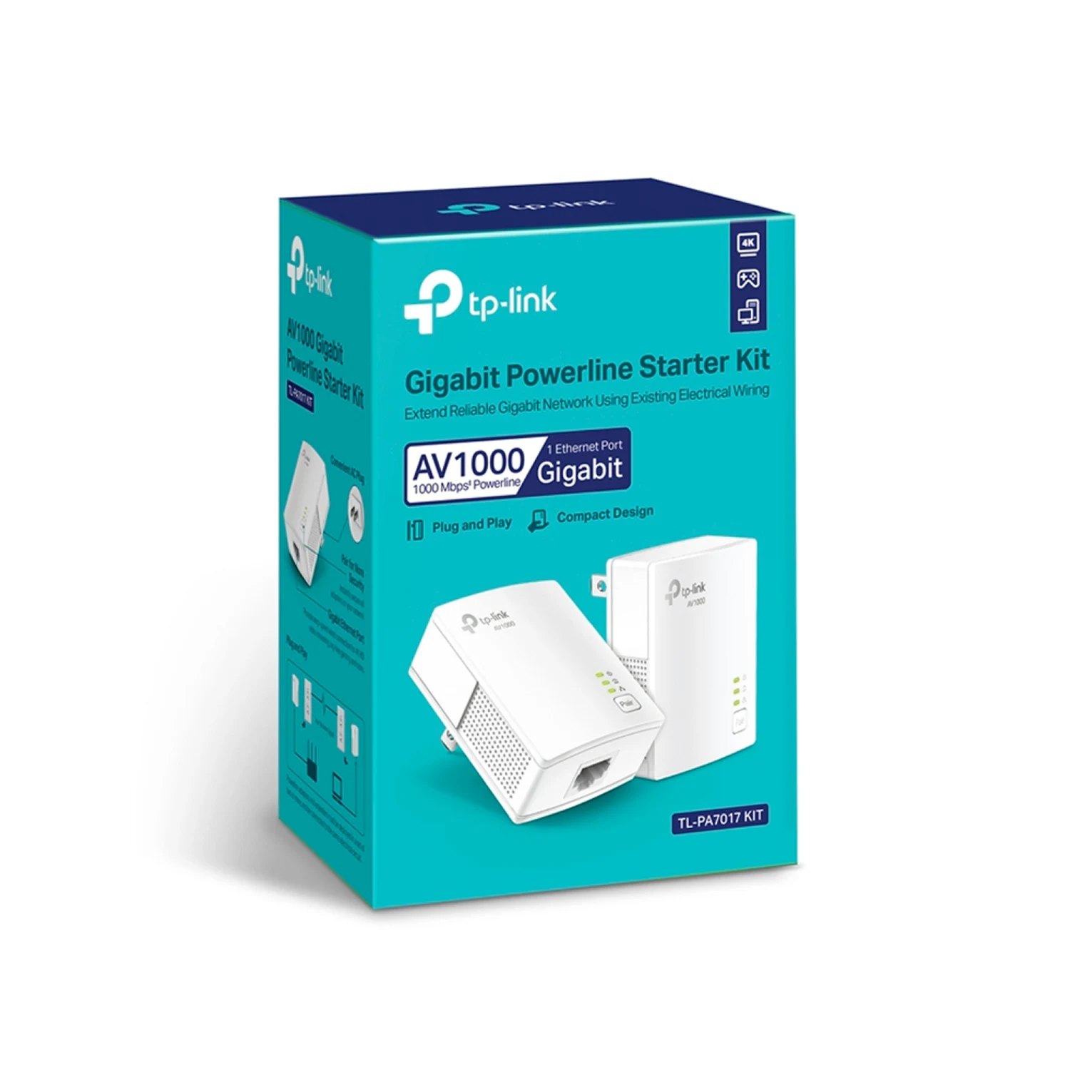 TP-Link PA7017 KIT AV1000 Gigabit Powerline Starter Kit - зураг 2