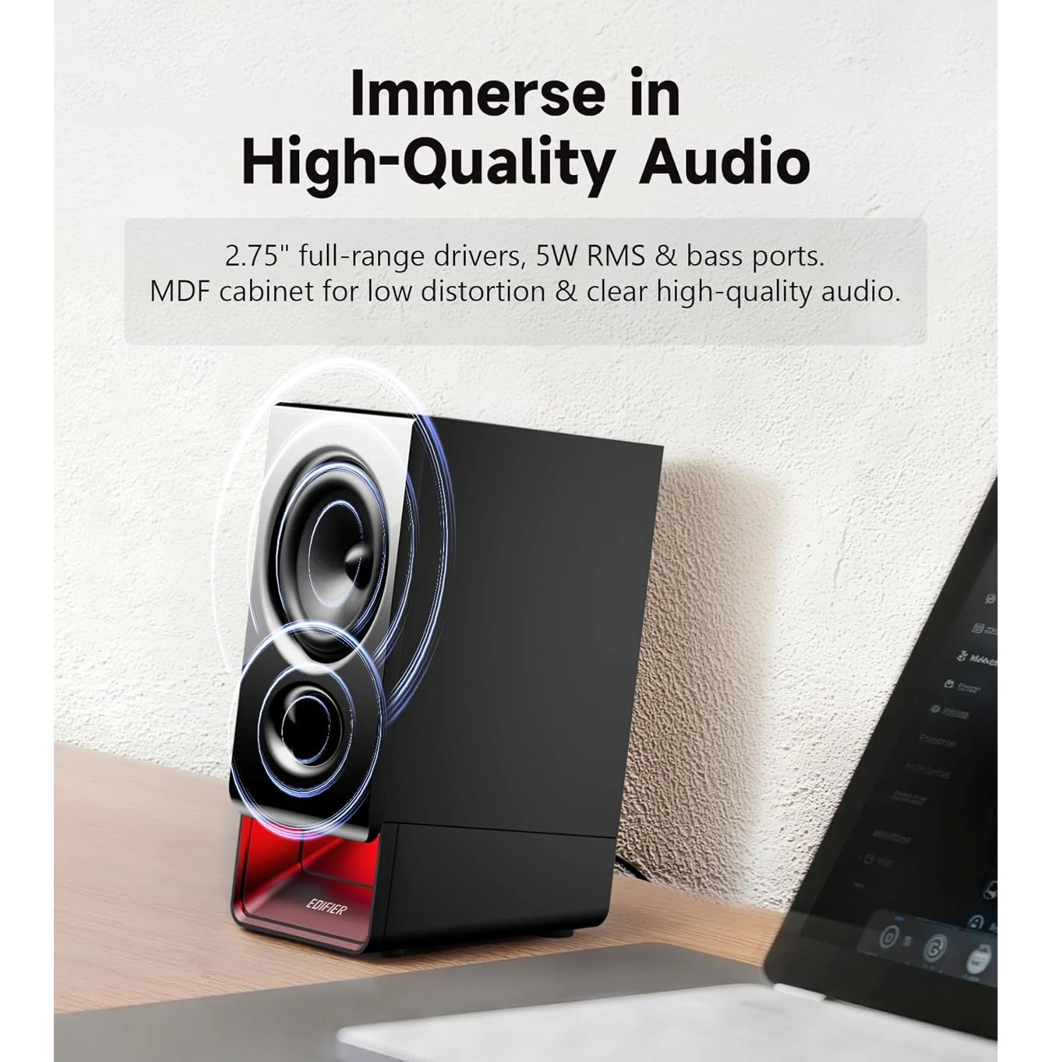 Edifier R20BT USB-Powered Speaker with Bluetooth, Black / Чанга яригч / - зураг 3