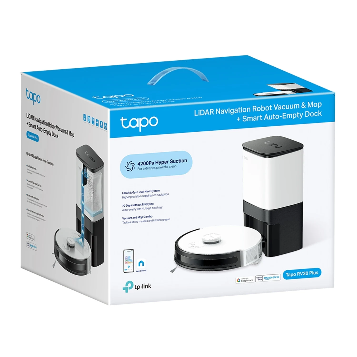 Tapo RV30 LiDAR Navigation Robot Vacuum & Mop / Ухаалаг тоос сорогч / - зураг 8