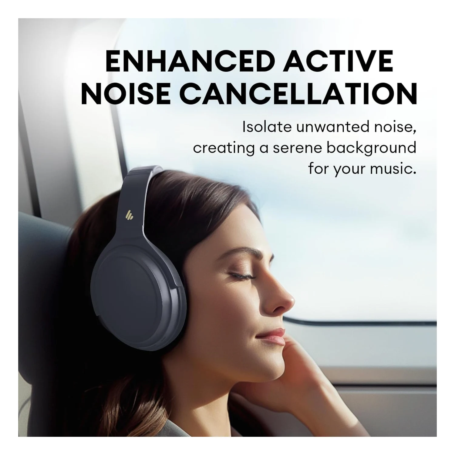 Edifier WH700NB Active Noise Cancelling Bluetooth Headphones, Gray - зураг 2