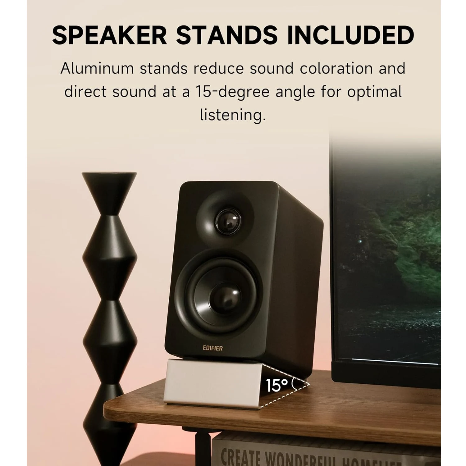 Edifier M60 Desktop 2.0 Multimedia Speaker, Black / Чанга яригч / - зураг 3