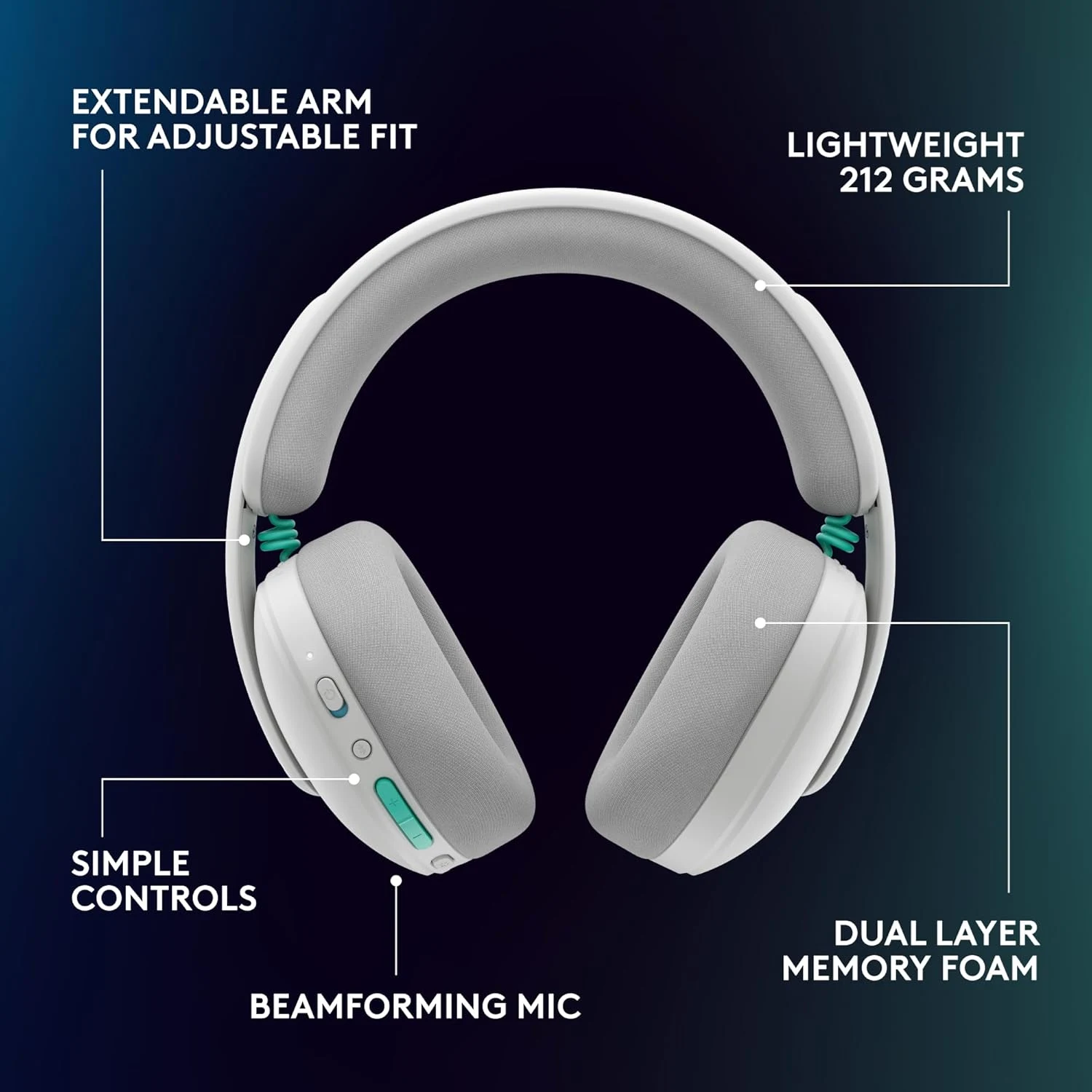 Logitech G325 Lightspeed Wireless Gaming Headset White / Компьютерын Чихэвч / - зураг 2