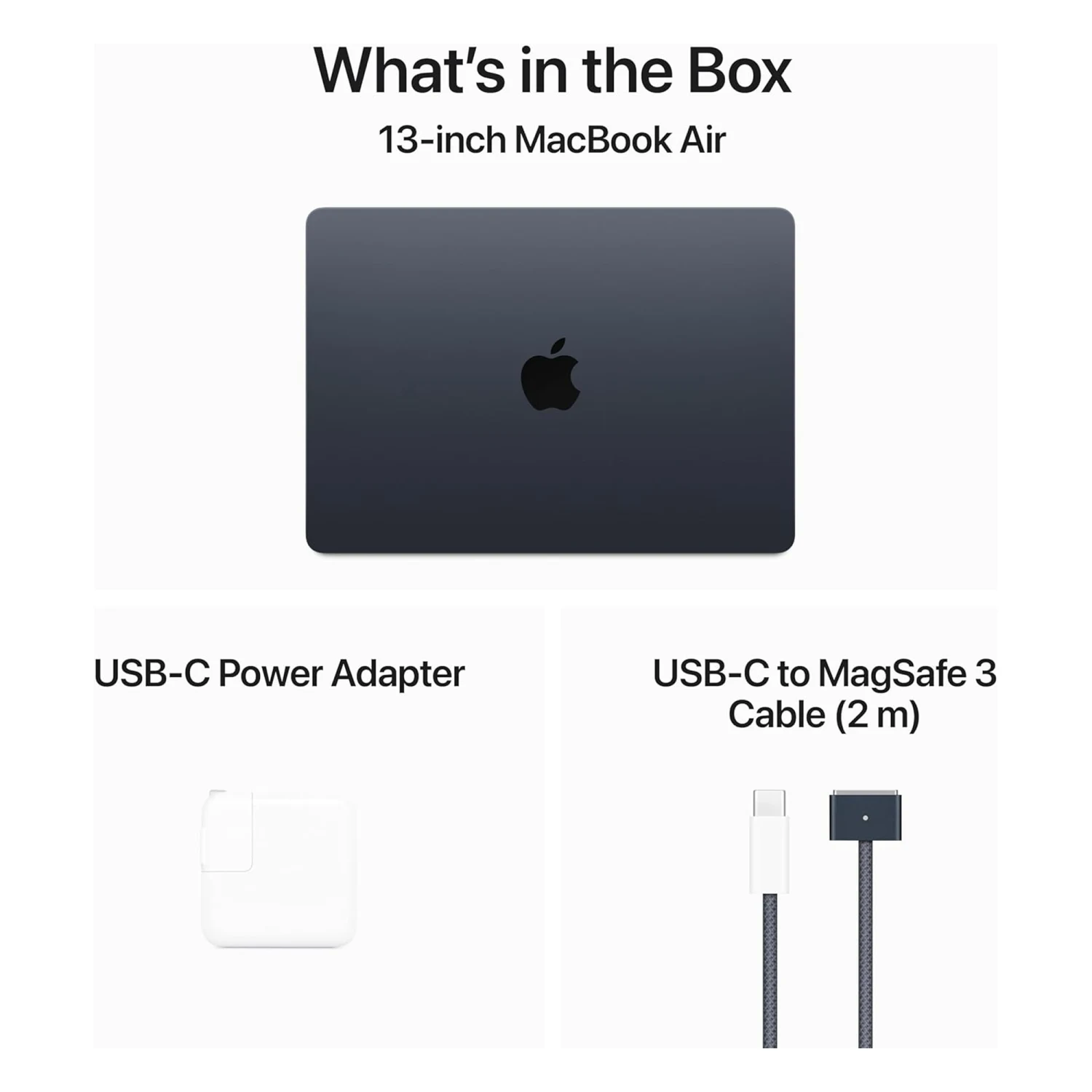 Apple MacBook Air 13.6" M3 Chip 8‑core CPU 8‑core GPU, 8GB RAM, 256GB SSD Midnight /MRXV3/ - зураг 6