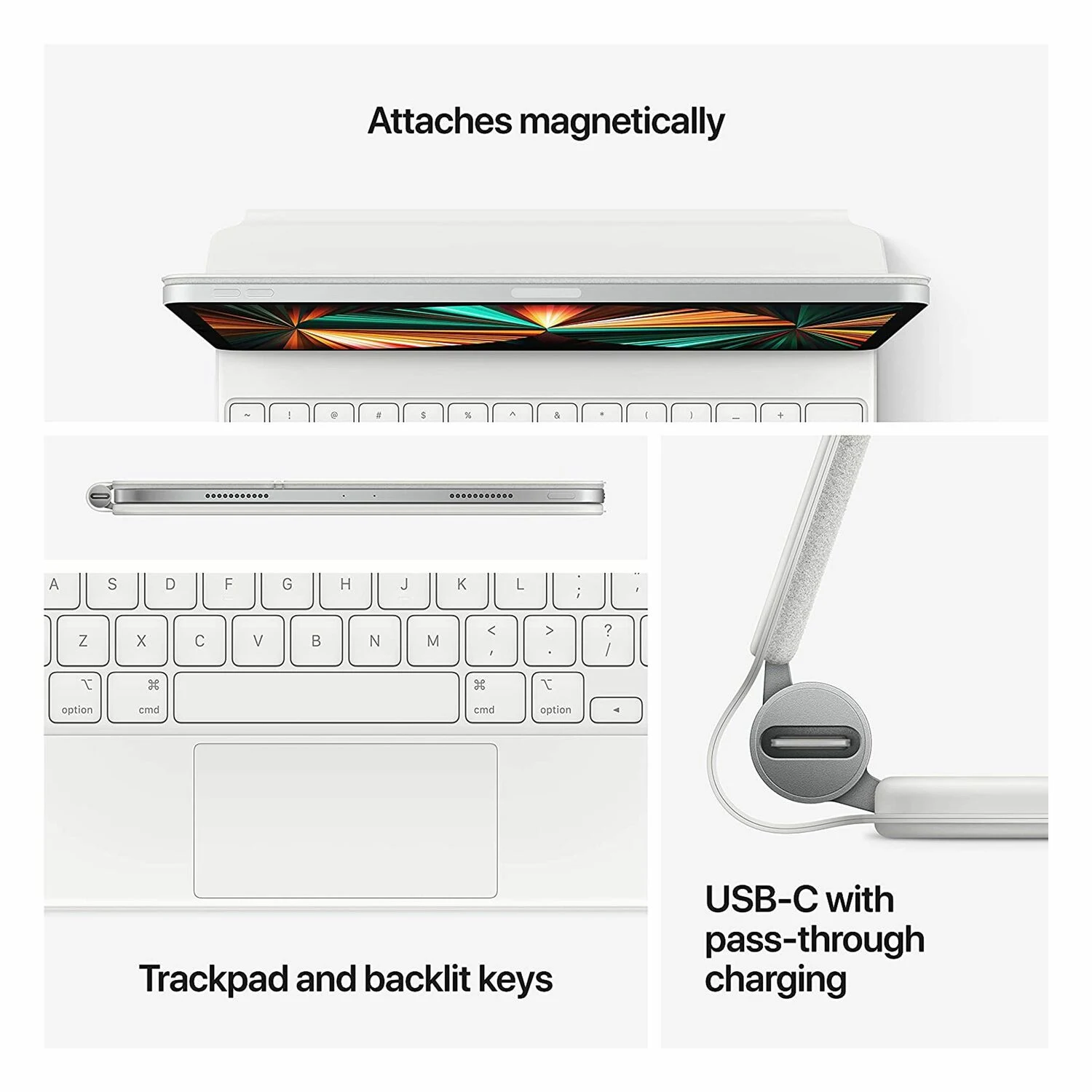 Apple Magic Keyboard for iPad Pro 12.9-inch (5th gen) Black /MJQK3/ / Таблет / - зураг 4