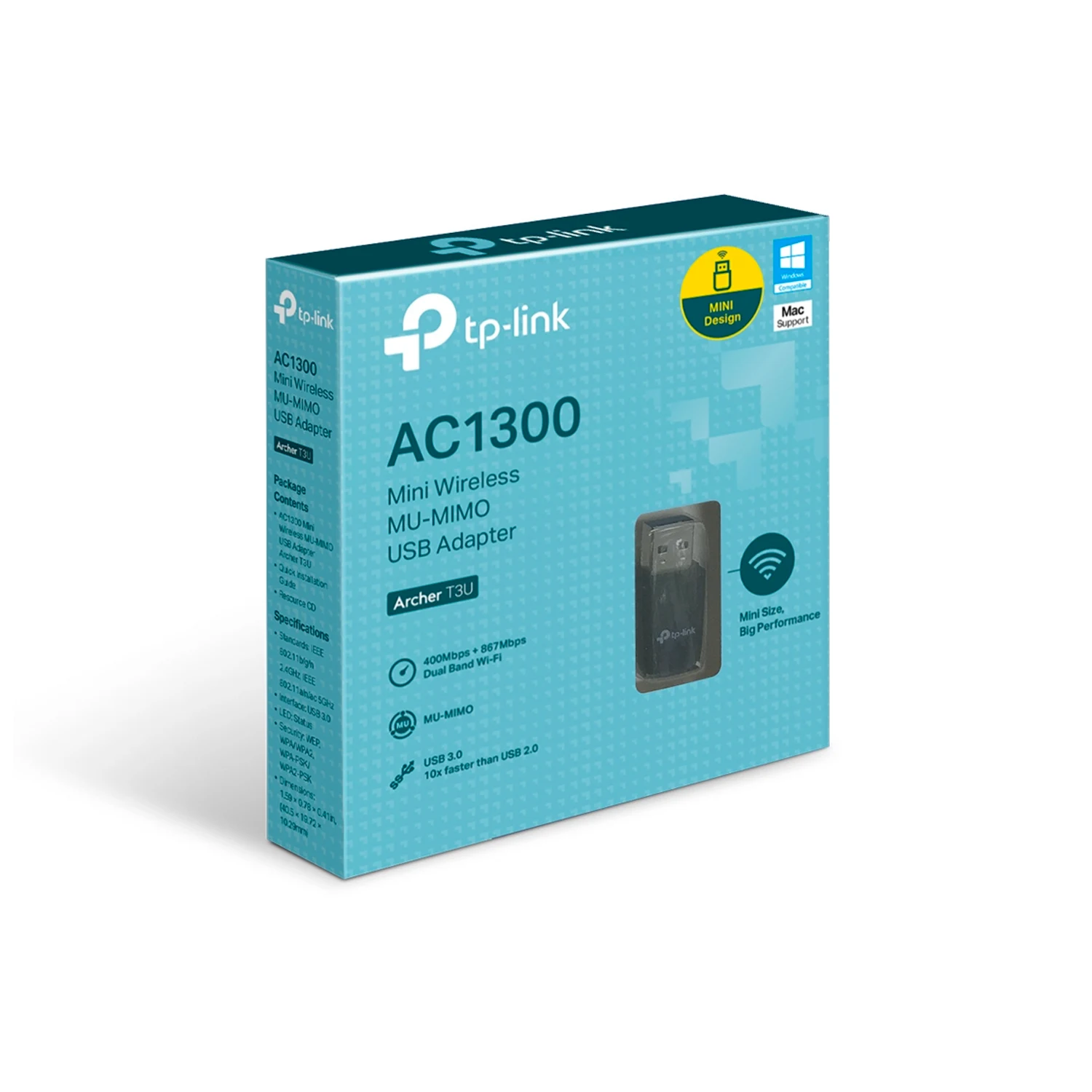 TP-Link Archer T3U AC1300 Mini Wireless MU-MIMO USB Adapter - зураг 2