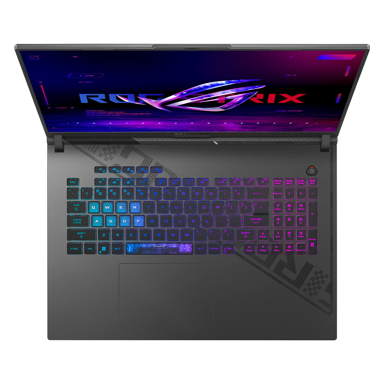 ASUS ROG STRIX G18 G814JV-N6077W Intel core i7-13650HX, DDR5 16GB RAM, 1TB M.2 NVMe PCIe 4.0 SSD, NV RTX4060 8Gb, 240Hz QHD ROG Nebula Display 18", Win11 home, Eclipse Gray - зураг 3