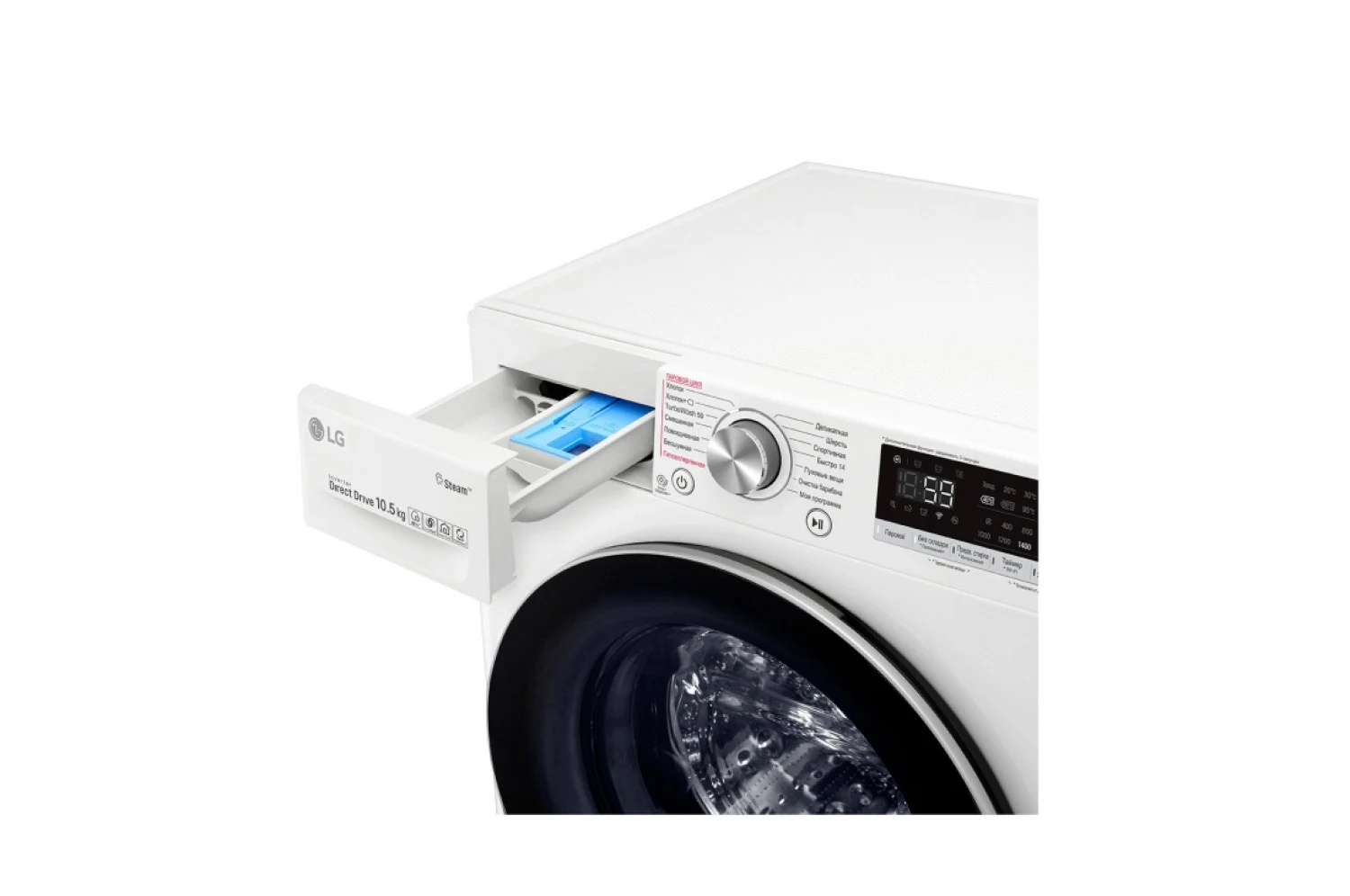 LG 10.5кг Багтаамжтай AIDD TurboWash Steam Бүрэн Автомат Угаалгын Машин TW4V7RW1W - зураг 2