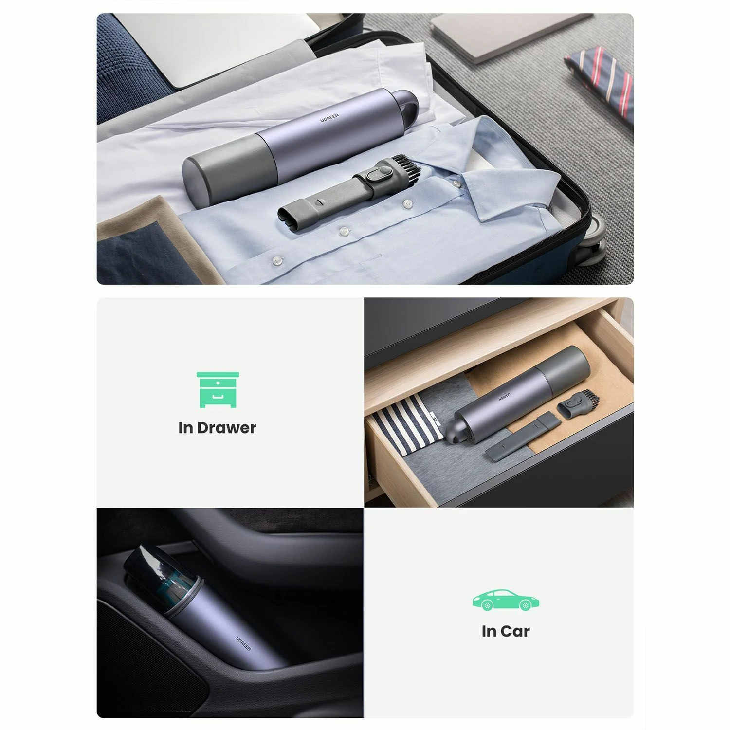 UGREEN Portable Car Vacuum Cleaner (80645) - зураг 7
