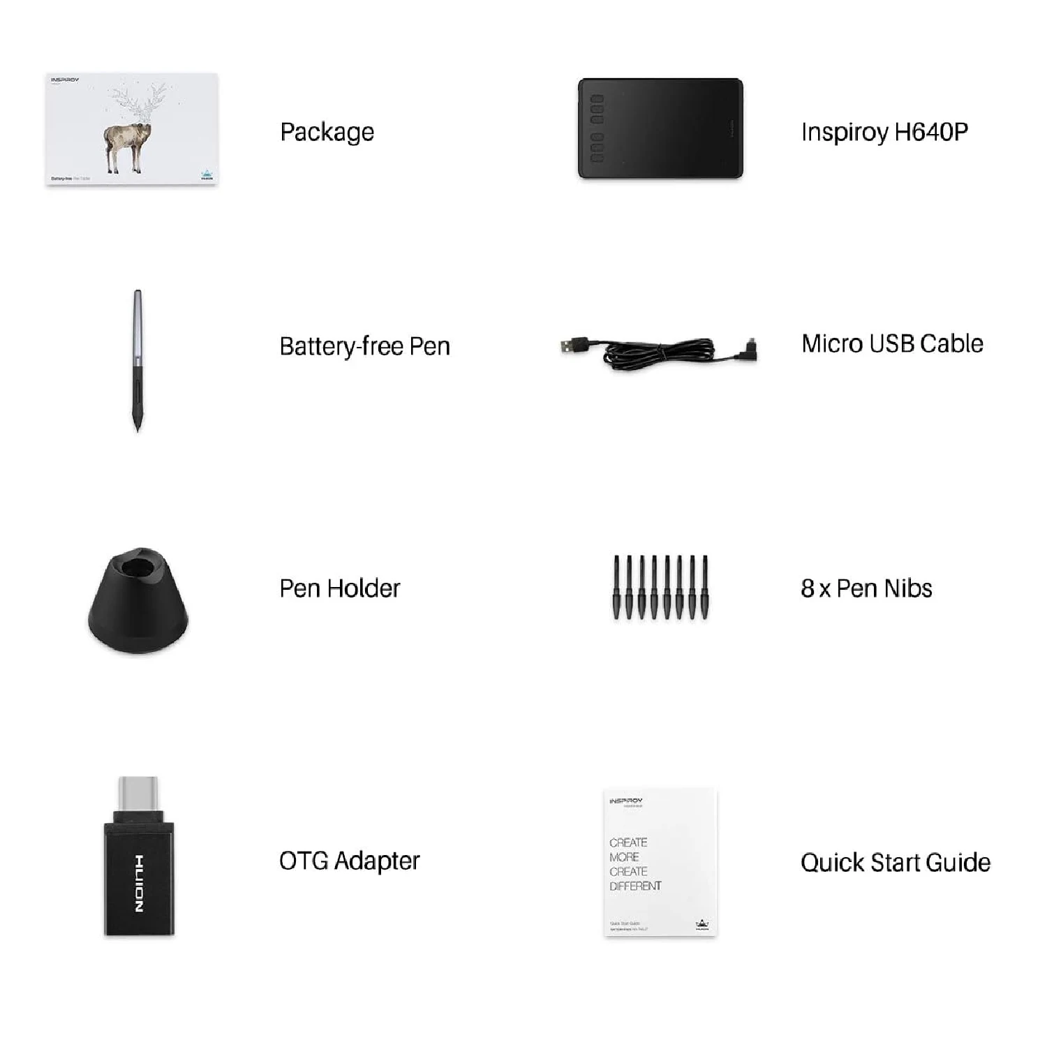 Huion Inspiroy H640P Graphic Drawing Pen Tablet / Зурдаг Таблет / - зураг 6