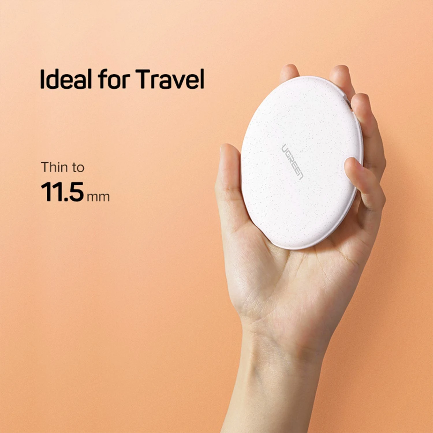 UGREEN USB-A 15W Qi Wireless Charging Pad for iPhone (80537) - зураг 4