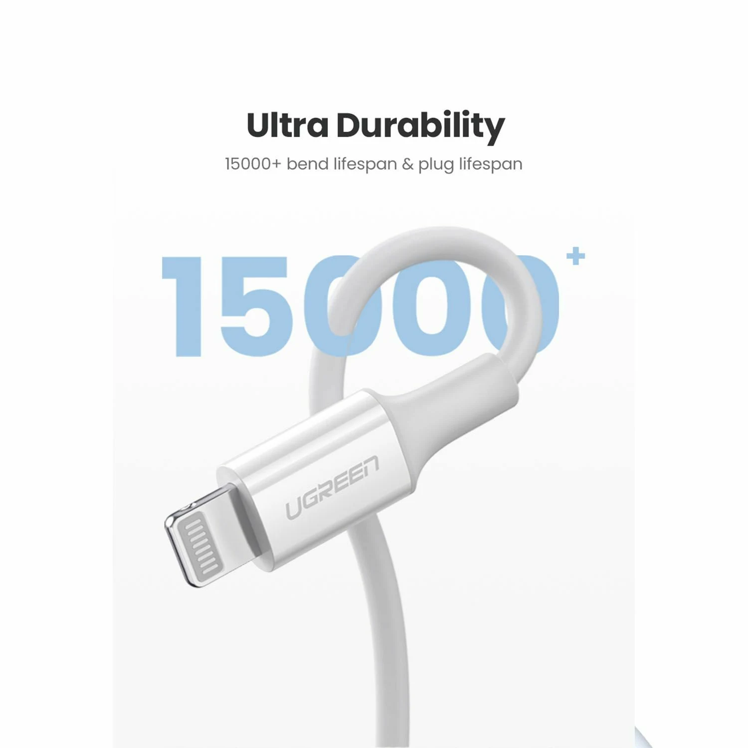 UGREEN USB-C to Lightning cable 1M (10493) - зураг 4
