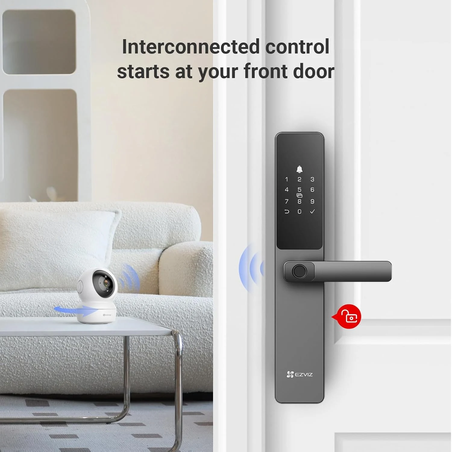 EZVIZ CS-DL05 Smart Fingerprint Lock (WBCP,M) - зураг 8