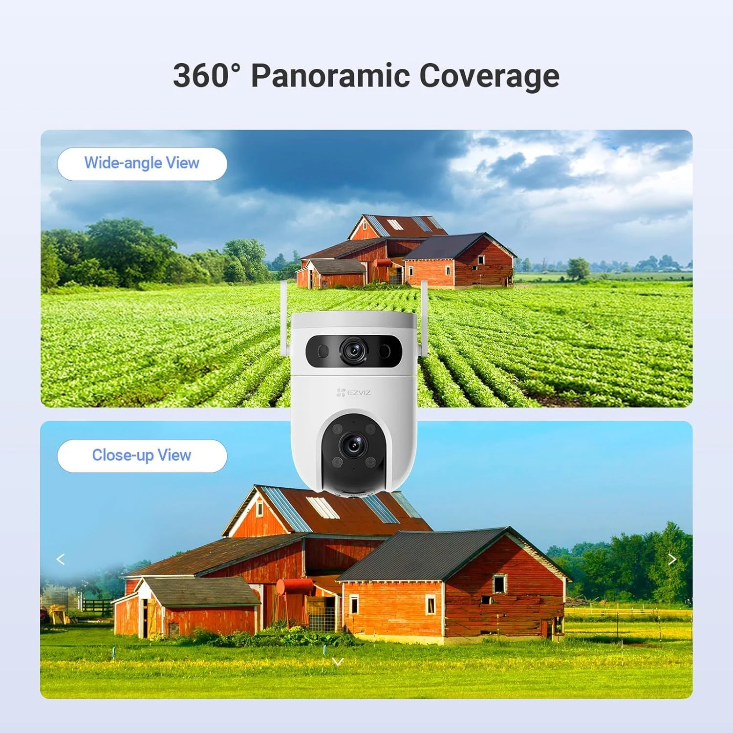 EZVIZ CS-H9c 3K Dual-Lens Pan & Tilt Wi-Fi Camera - зураг 5