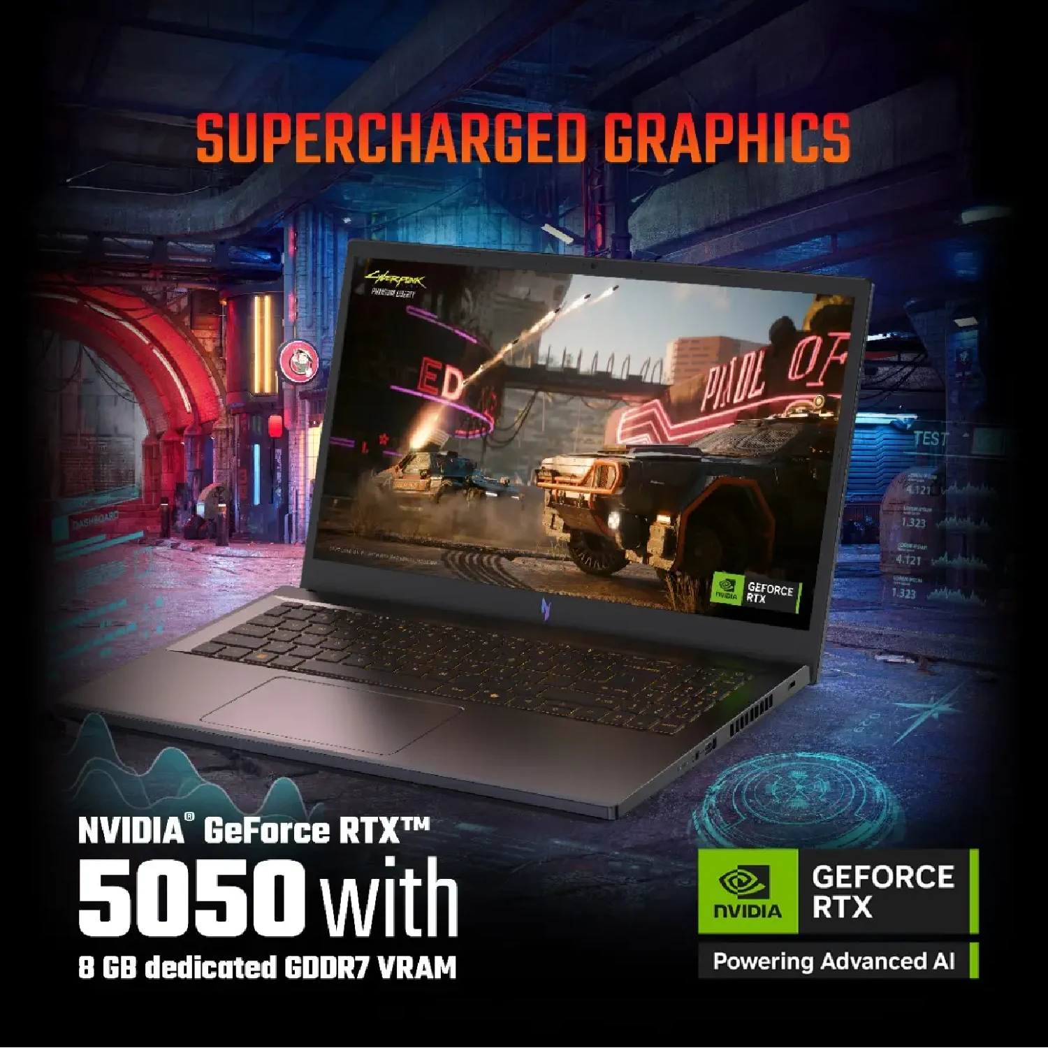 Acer Nitro V 15 ANV15-52-71D6 Intel Core i7-13620H, DDR4 16GB RAM, 512GB PCIe NVMe SSD, NV RTX5050 8GB, 15.6-inch 165Hz IPS FHD, Win11 Home, Black - зураг 7