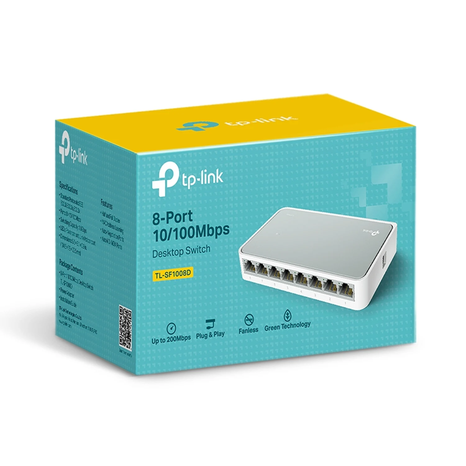 TP-Link SF1008D 8-Port 10/100Mbps Desktop Switch / Свич салаалагч , Сүлжээний Төхөөрөмж / - зураг 3