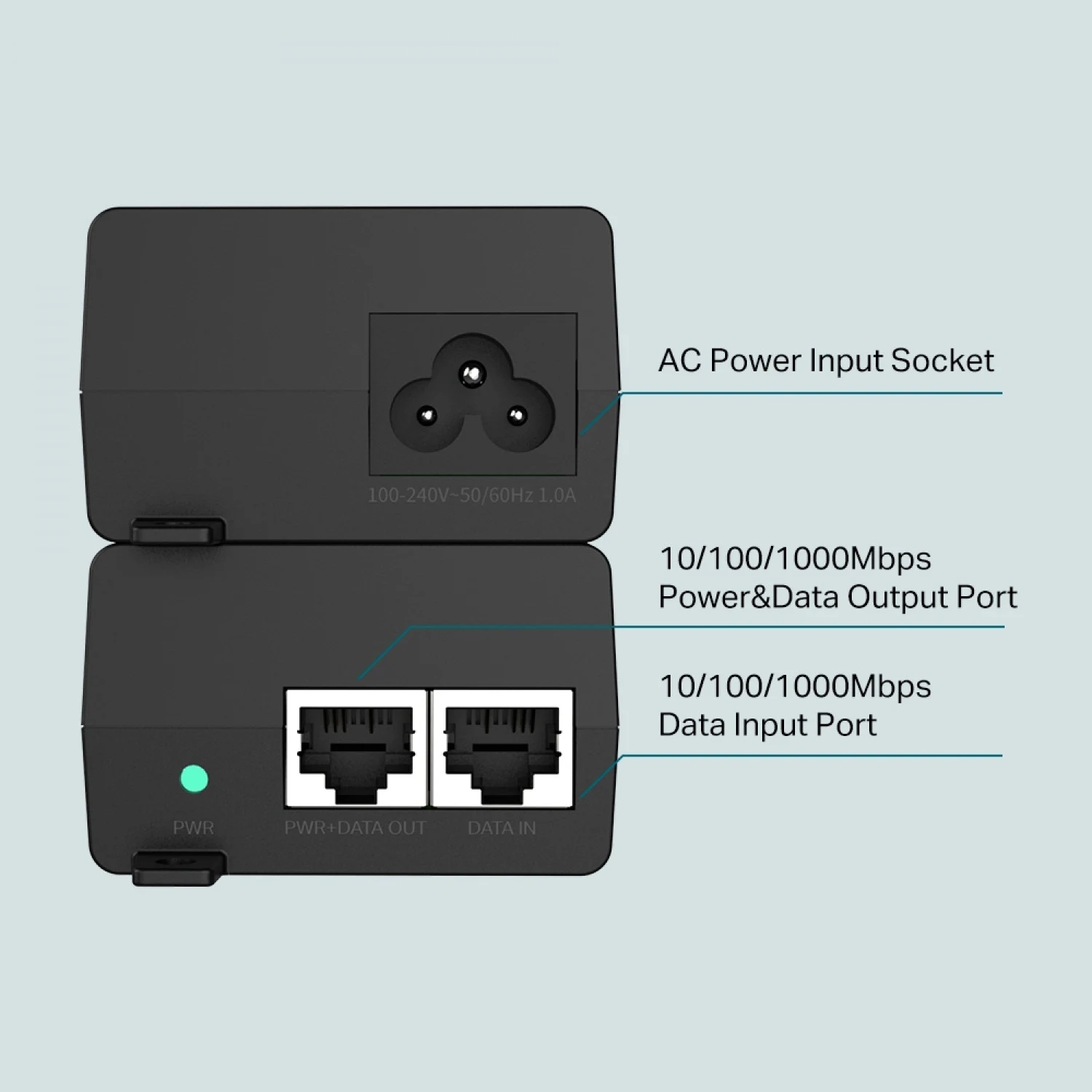 TP-Link POE160S PoE+ Injector - зураг 3