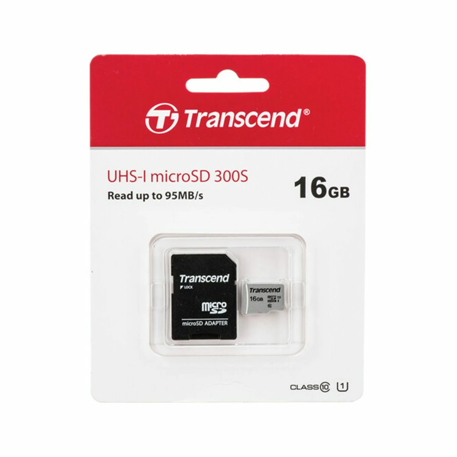 Transcend 16GB 300S UHS-I HC 95MB/s Micro SD Memory Card /TS16GUSD300S/ - зураг 2