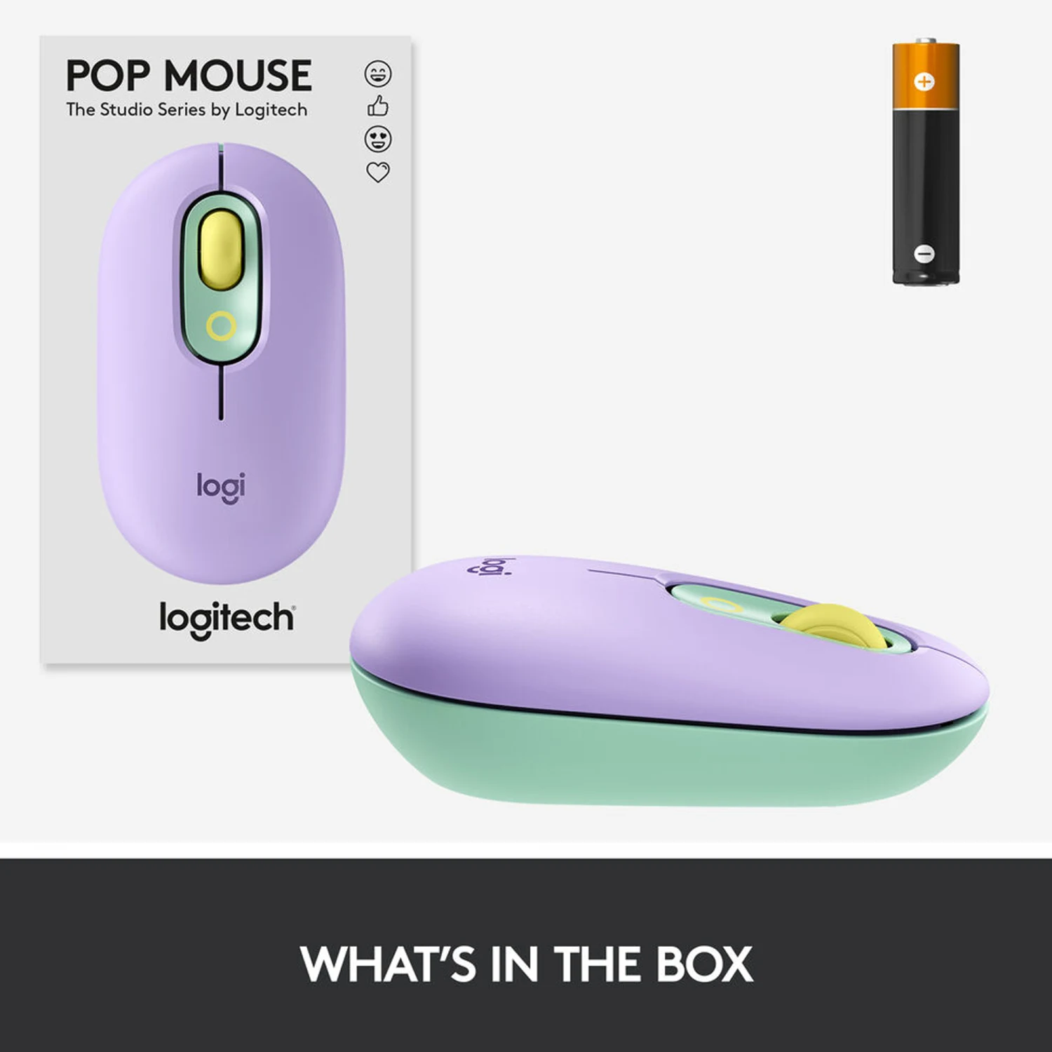Logitech POP Silent Bluetooth Mouse, Daydream Mint - зураг 2