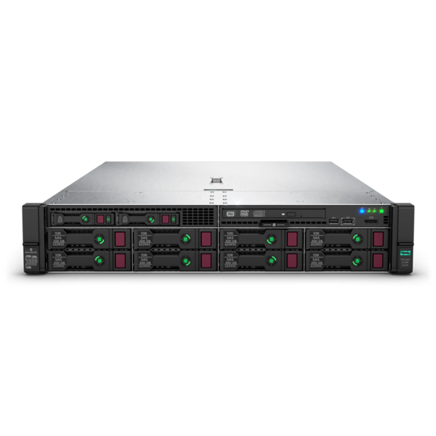 HPE Pro DL380 Gen10 SFF, Intel Xeon-Silver 4214, 16GB DDR4- 2933*2, 2.4TB SAS 12G 10K 2.5"  HDD *4, 1.92TB SAS 12G Mixed Use SFF 2.5" SSD*2, 800W Platinum Power Supply*2 - зураг 3