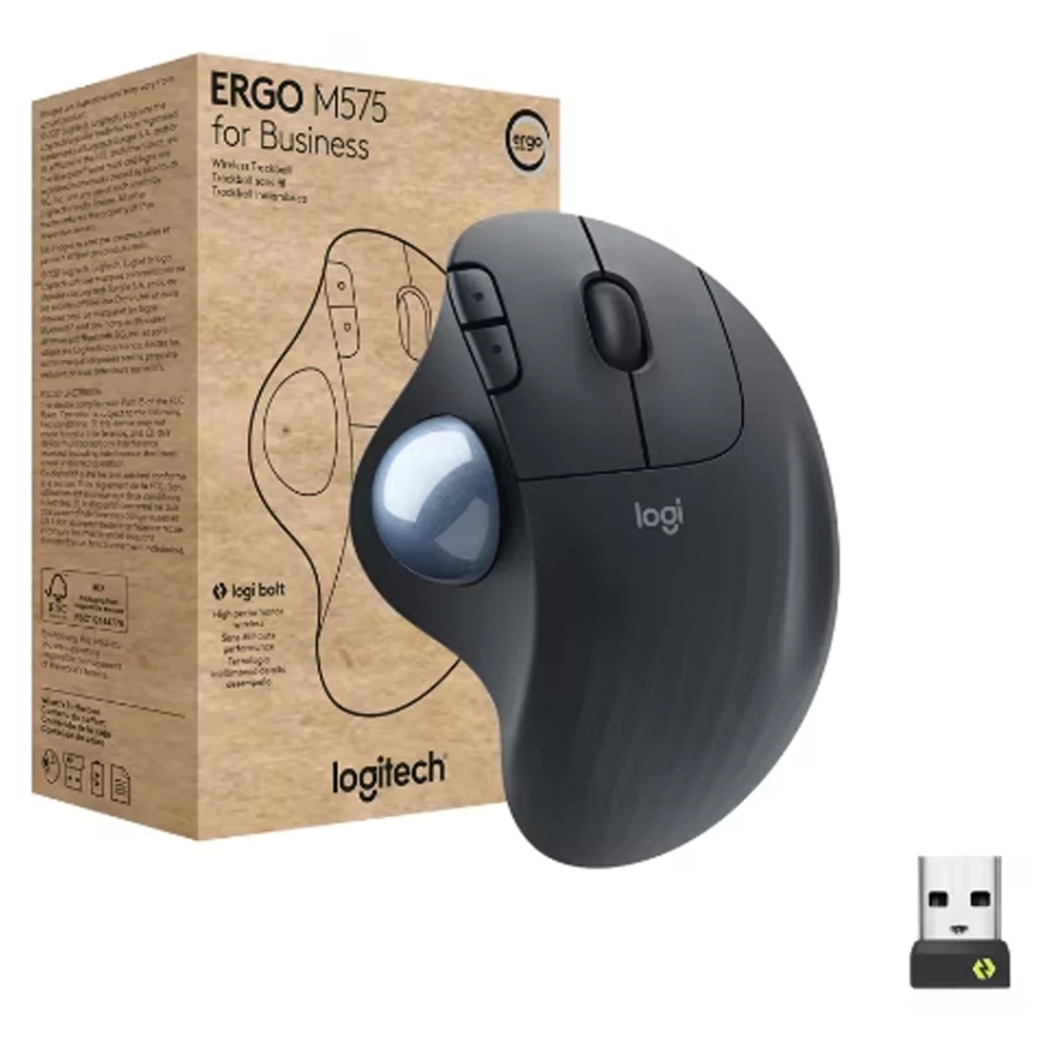 Logitech ERGO M575 Wireless Trackball Mouse - зураг 3