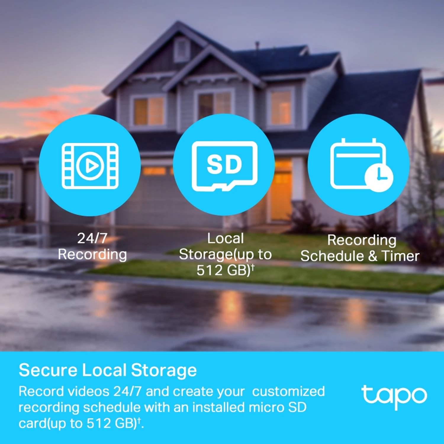 Tapo C500 Outdoor Pan/Tilt Security WiFi Camera / Гэрийн камер / - зураг 7