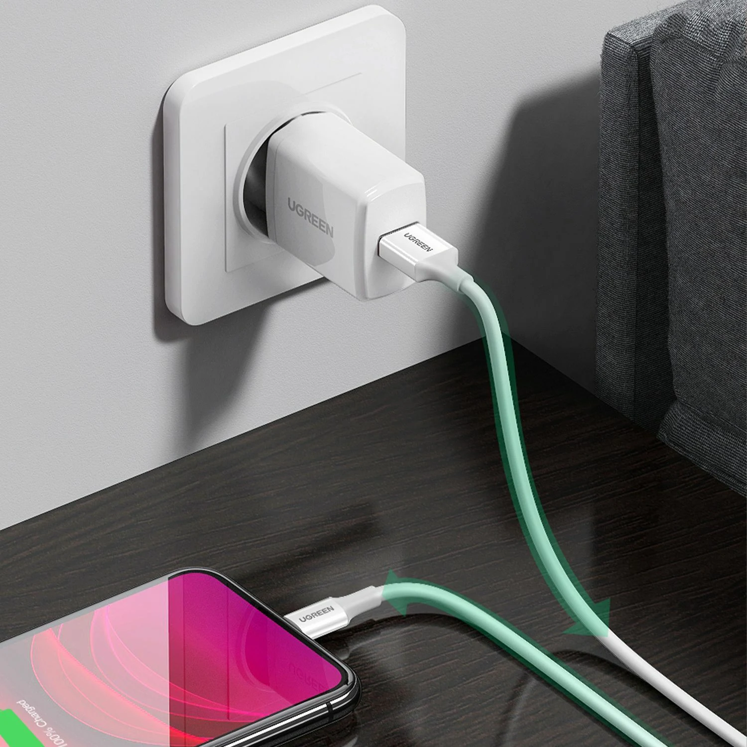 UGREEN USB-A to Lightning cable 1M (20728) - зураг 3