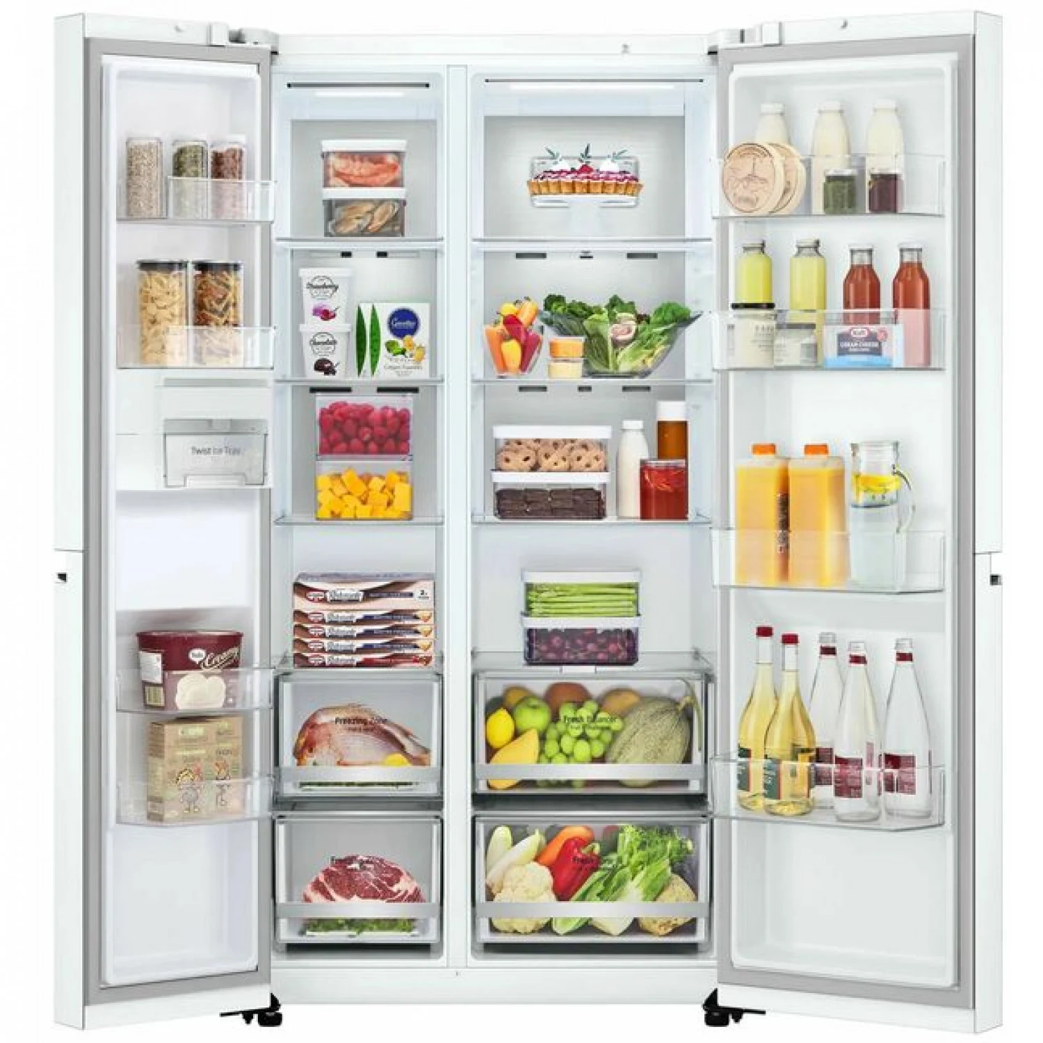 LG 647л багтаамжтай Side by Side, Hygiene Fresh, DoorCooling, Smart Inverter Хөргөгч GC-B257SQZV - зураг 3