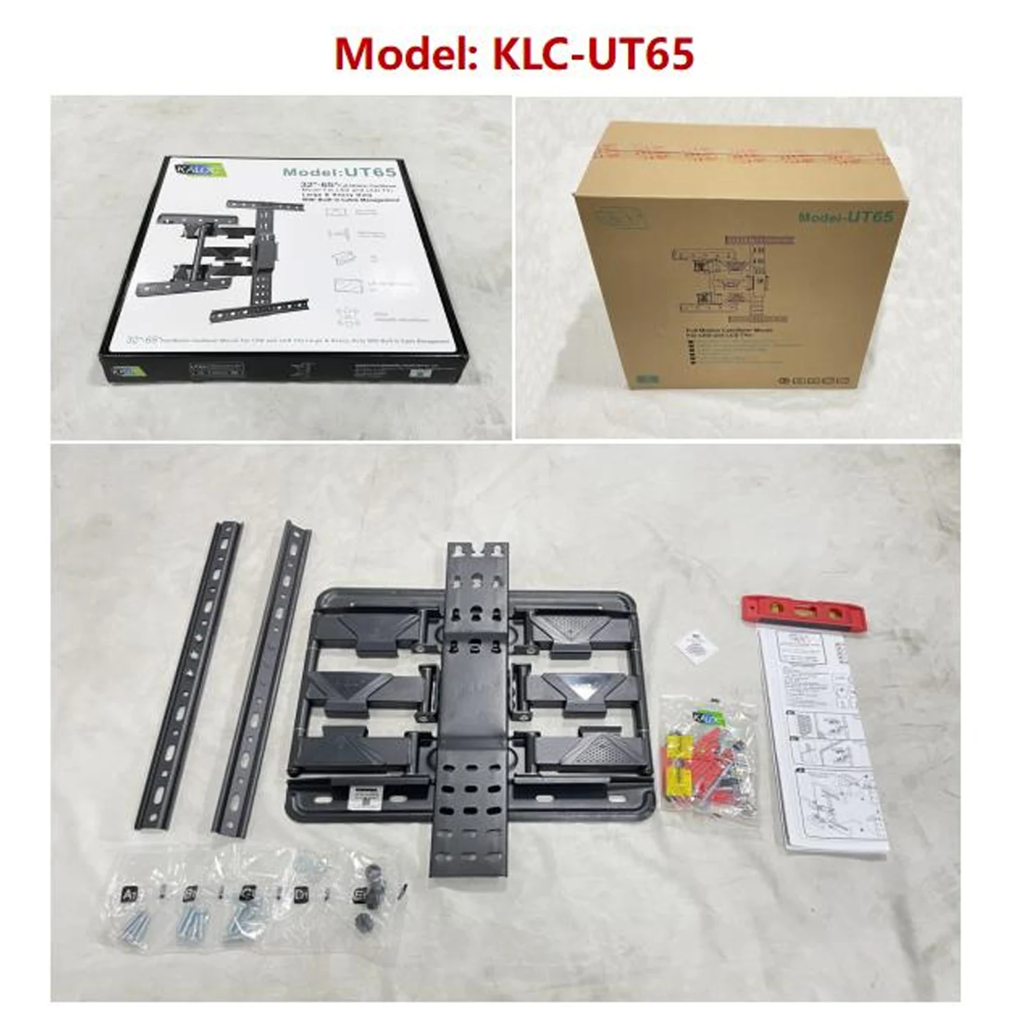 KALOC KLC-UT65 Full Motion TV Wall Mount Bracket 32"-65"KALOC KLC-T2 Multi Directional Ceiling Mount TV Bracket up to 75-inch / Дэлгэцний Тогтоогч Суурь / - зураг 3