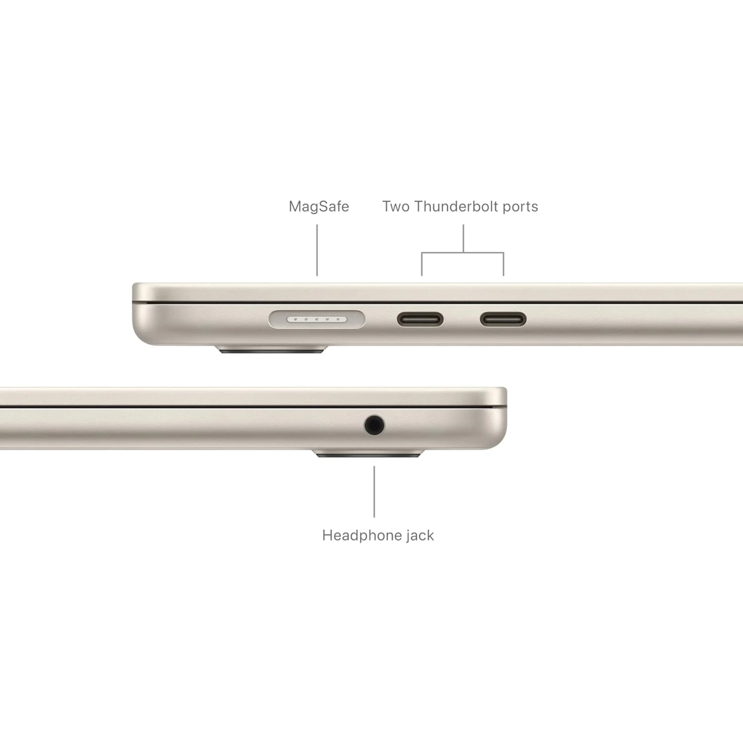 Apple MacBook Air 15.3" M3 Chip 8‑core CPU 10‑core GPU, 8GB RAM, 256GB SSD Starlight /MRYR3/ - зураг 4