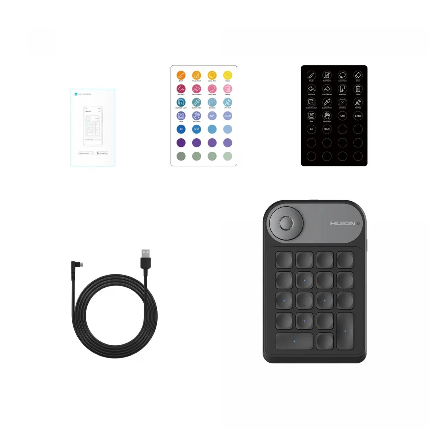 Huion Keydial Mini K20 Wireless Bluetooth Controller / Зурдаг Таблет / - зураг 6