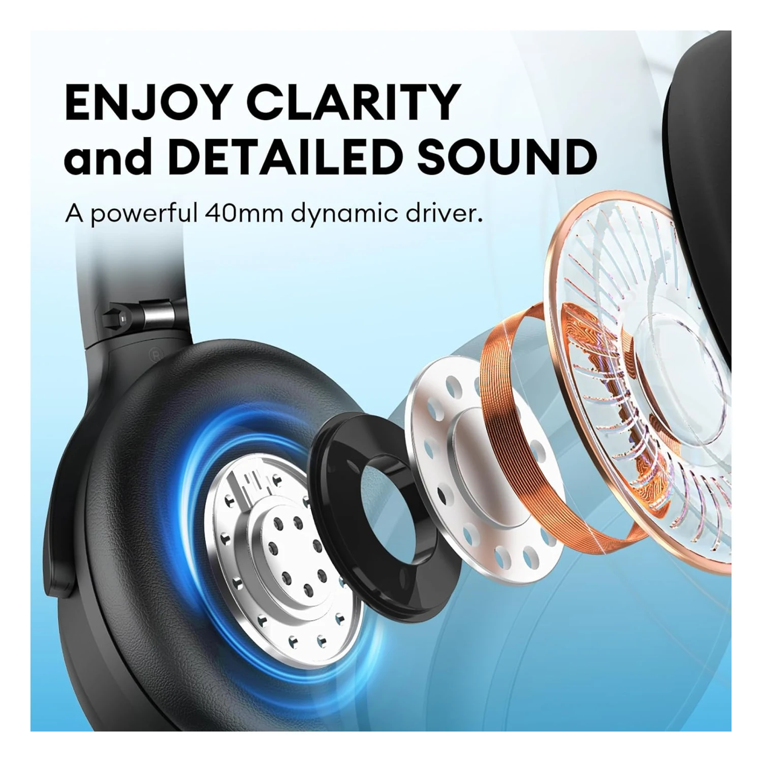 Edifier WH700NB Active Noise Cancelling Bluetooth Headphones, Black / Чихэвч / - зураг 5