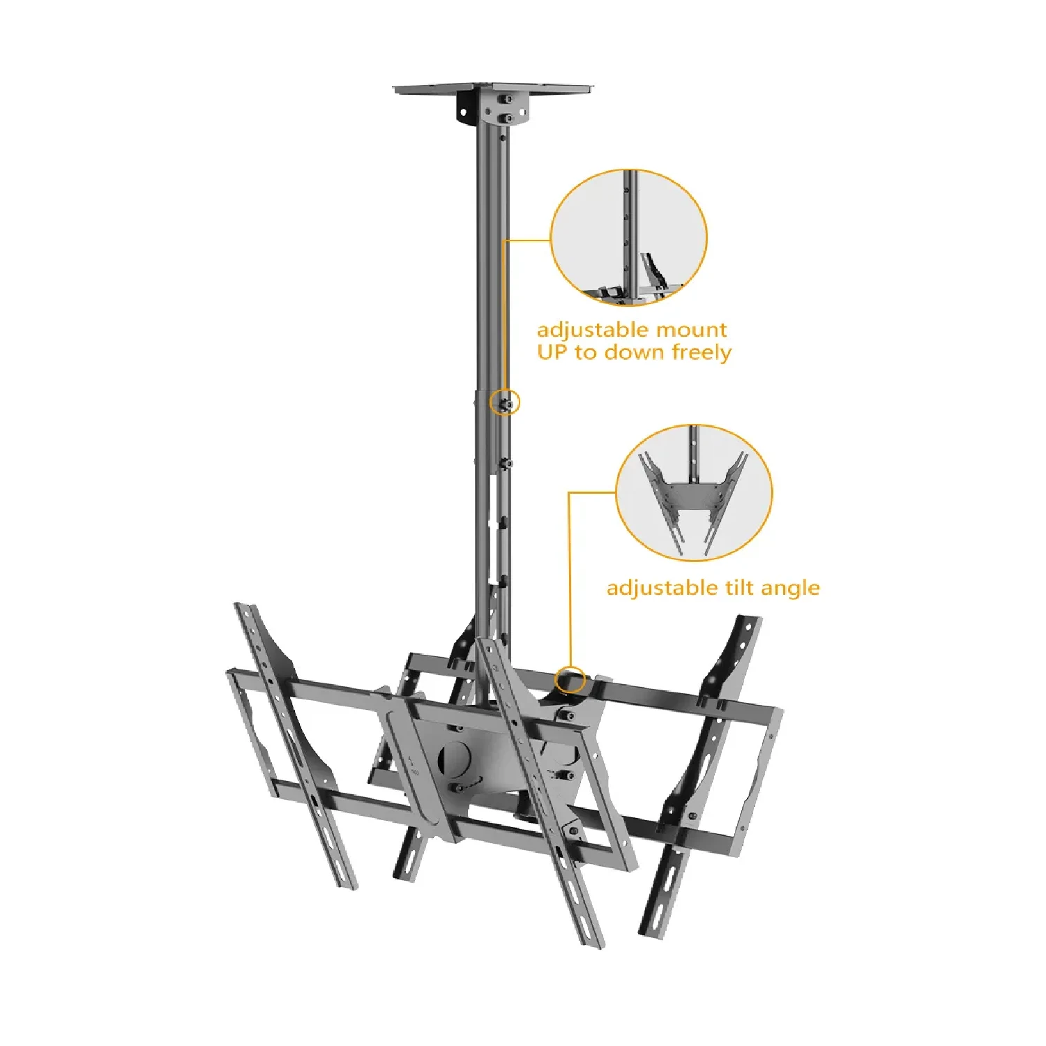 KALOC KLC-T2 Multi Directional Ceiling Mount TV Bracket up to 75-inch / Дэлгэцний Тогтоогч Суурь / - зураг 3