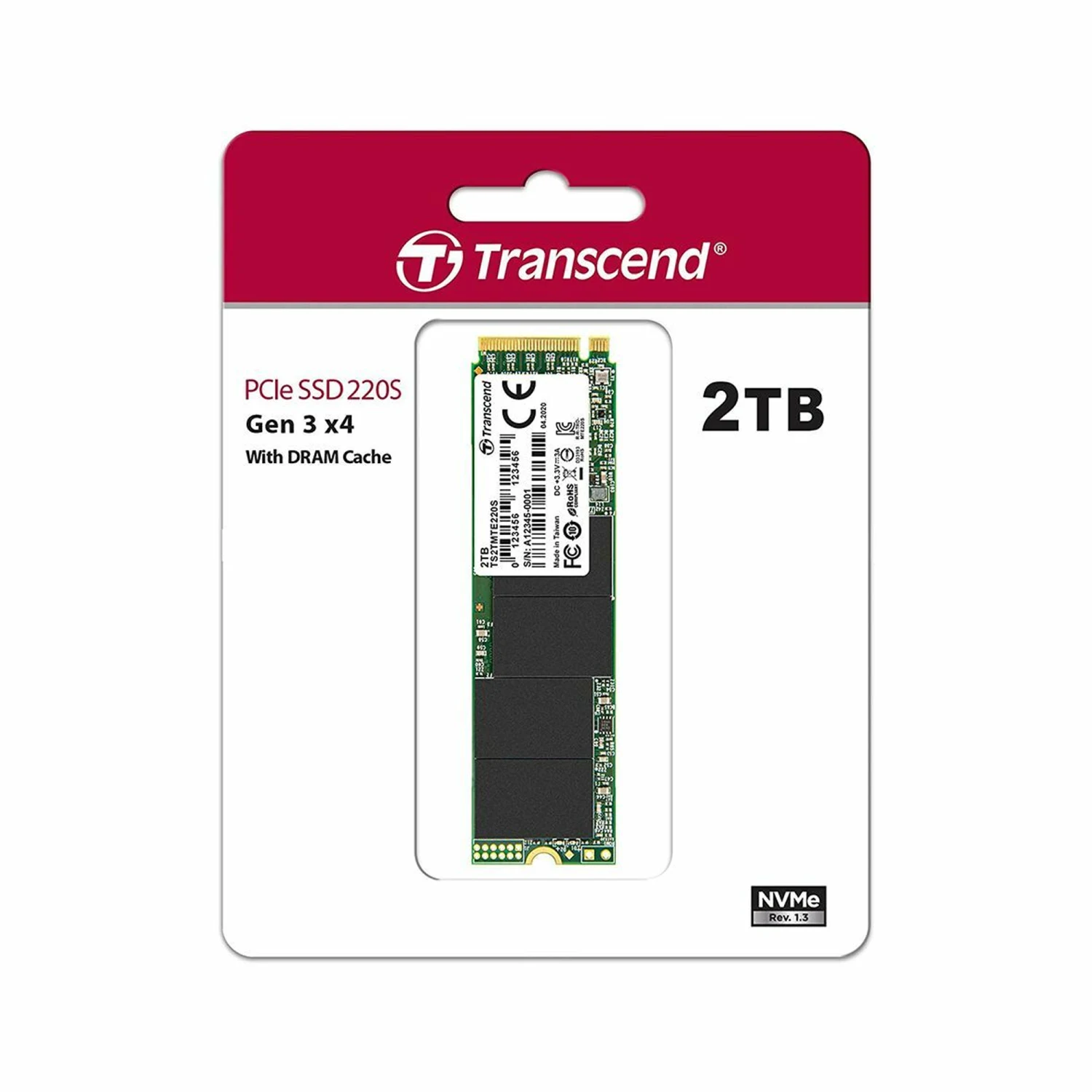 Transcend 2TB 220S NVMe PCIe Gen3 M.2 2280 Internal SSD /TS2TMTE220S/ - зураг 2