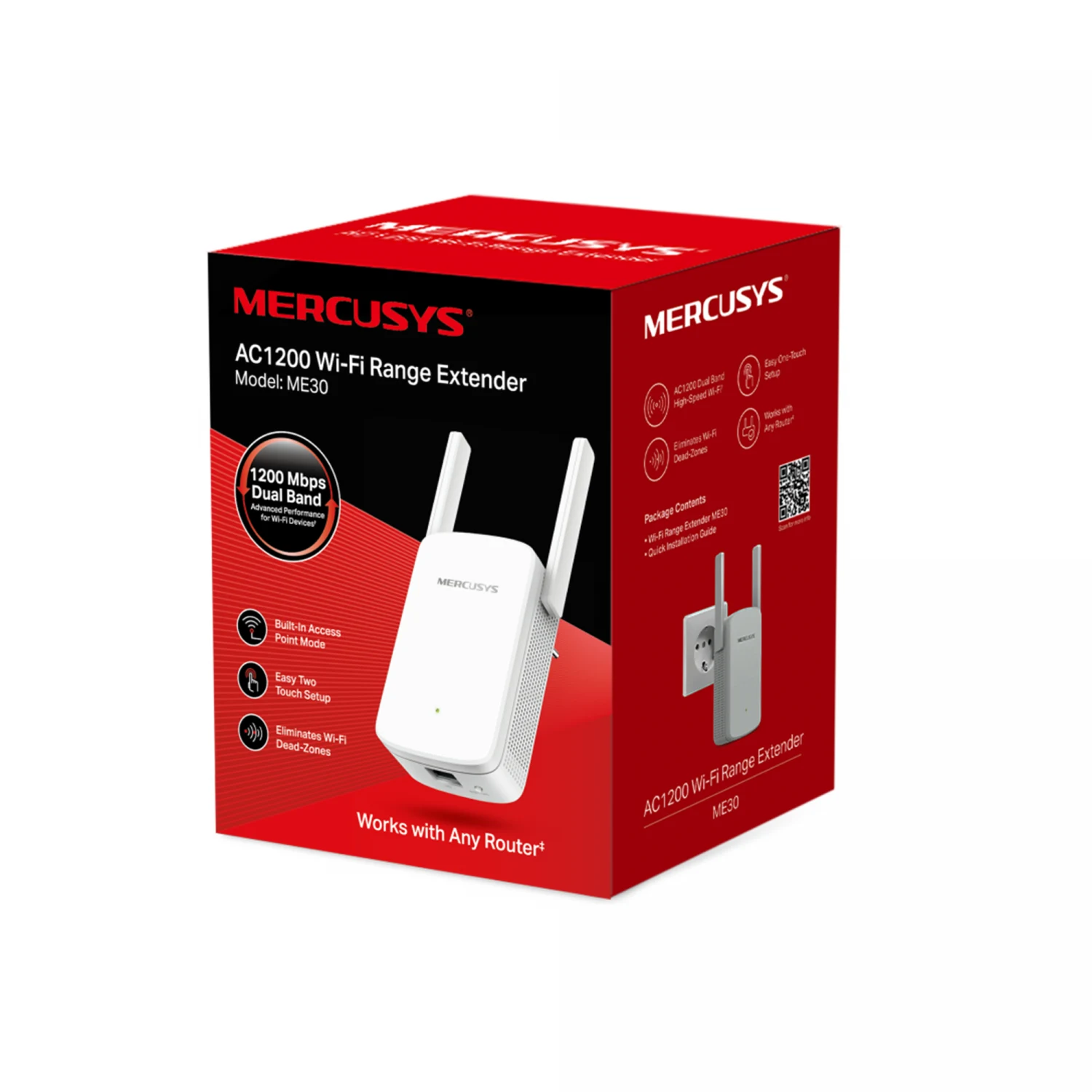 Mercusys ME30 AC1200 Wi-Fi Range Extender - зураг 3