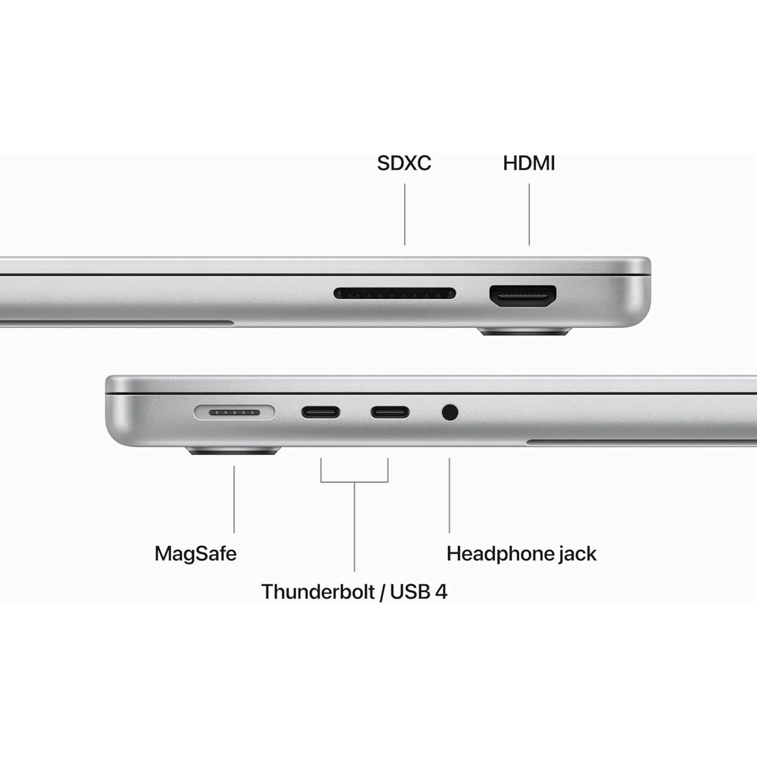 Apple MacBook Pro 14" M3 Chip 8-core CPU 10-core GPU, 8GB RAM, 512GB SSD, Silver /MR7J3/ - зураг 5