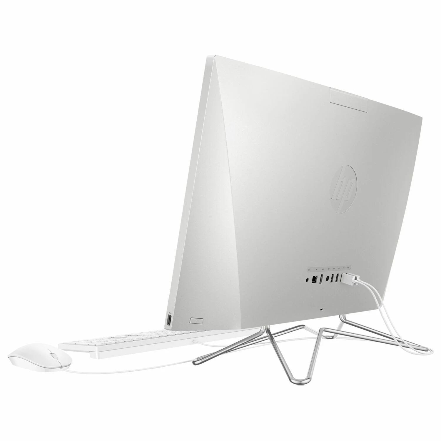 HP 24-cb1010d AIO PC Intel core i5-1235U 4.4Ghz, DDR4 8GB RAM, 256GB PCIe NVMe M.2 SSD + 1TB SATA HDD, Intel Iris Xe Graphics, FHD 23.8-inch Non-Touch, Win11 Home, K&M, Starry White - зураг 5