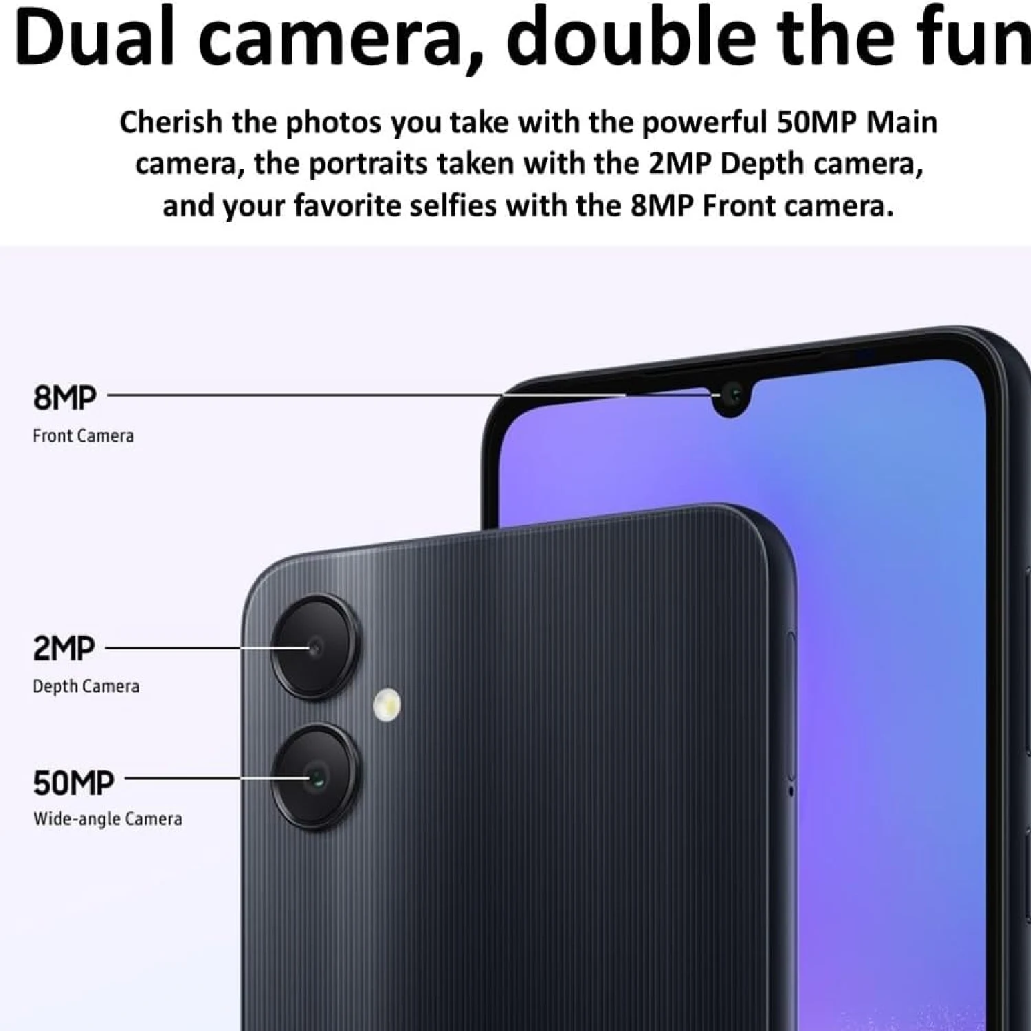 Samsung Galaxy A05 4GB+64GB, Black - зураг 3