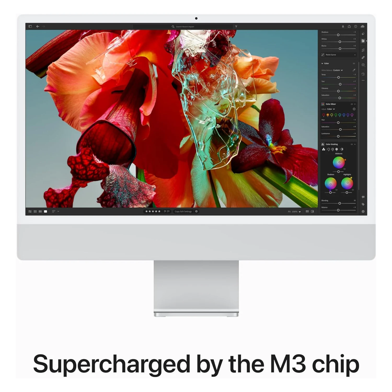 Apple iMac M3 Chip, 8-Core CPU, 8-Core GPU, 8GB RAM, 256GB SSD, 24-inch 4.5K Retina Display, Silver /MQR93/ - зураг 4