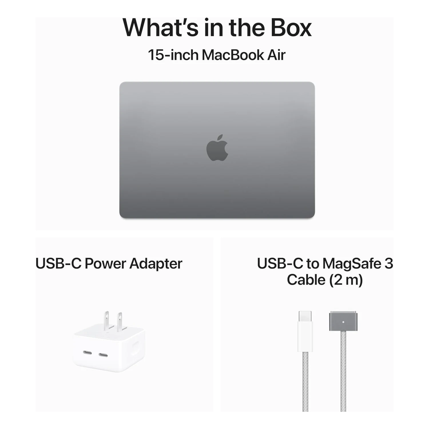 Apple MacBook Air 15.3" M3 Chip 8‑core CPU 10‑core GPU, 8GB RAM, 256GB SSD Space Gray/MRYM3/ - зураг 6